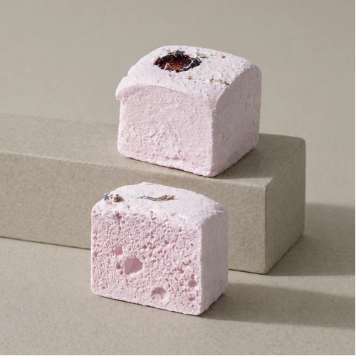 Cloudy Confections | Stawberry Rose Marshmallows