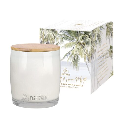 URBAN RITUELLE | Sea Salt &amp; Lemon Myrtle Scented Soy Candle - 400g