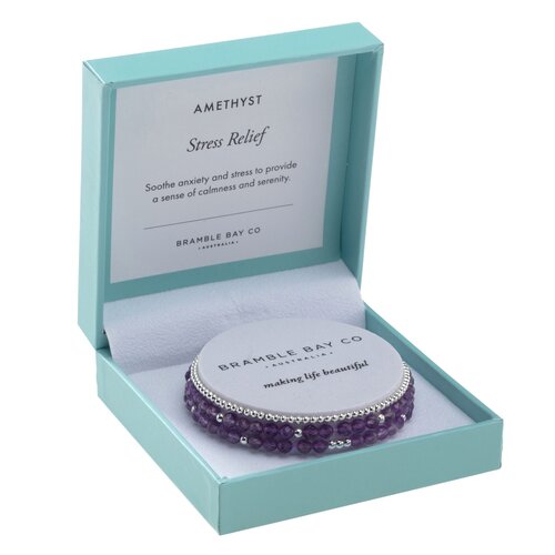 Trio Bracelet Set - Amethyst