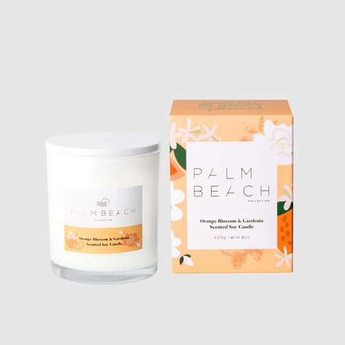 PALM BEACH | Orange Blossom &amp; Gardenia 420g Limited Edition Standard Candle
