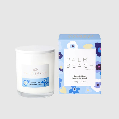 PALM BEACH | Peony & Violet 420g Limited Edition Standard Candle
