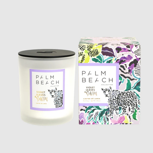 Palm Beach | Violet Leaves &amp; Santal 420g Candle