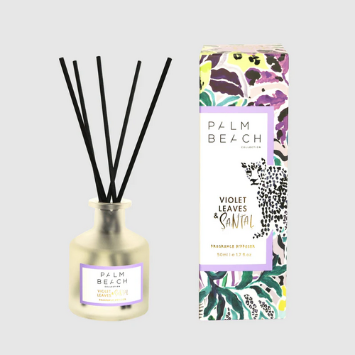 Palm Beach | Violet Leaves &amp; Santal 50ml Mini Fragrance Diffuser