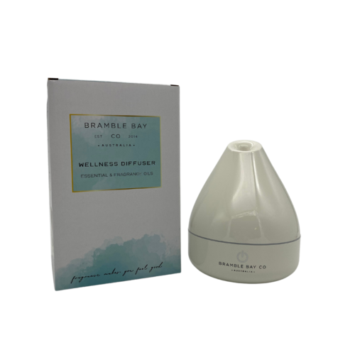 BRAMBLE BAY | White Wellness Ultrasonic Diffuser (Strip Light)