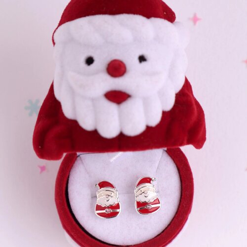 Enchanted Christmas Santa Claus Earrings
