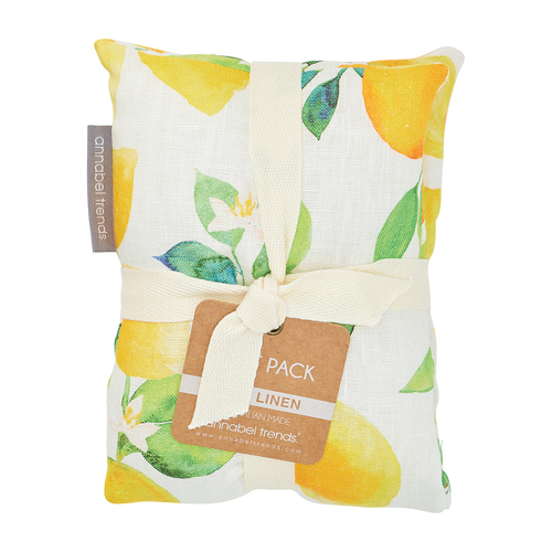 ANNABEL TRENDS | Linen Heat Pillow - Amalfi Citrus