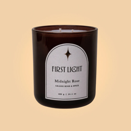 FIRST LIGHT | Midnight Rose Scented Candle 400g