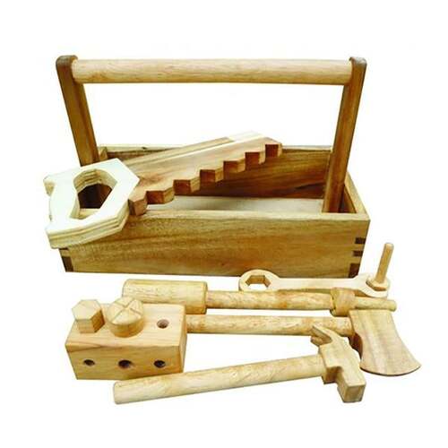 QTOYS | Wooden Tool Play Set