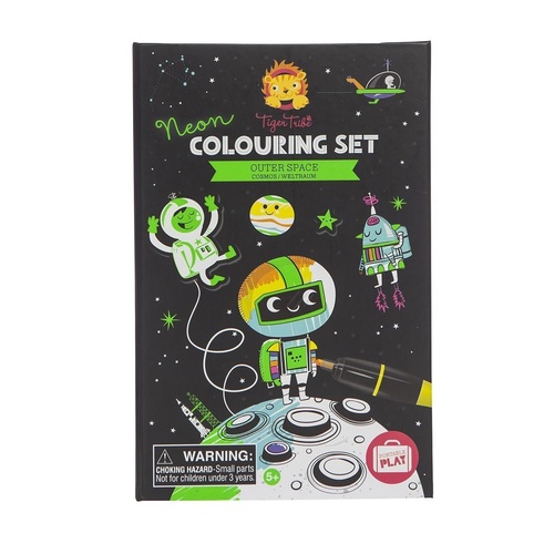 TIGER TRIBE | Neon Colouring Set - Outer Space
