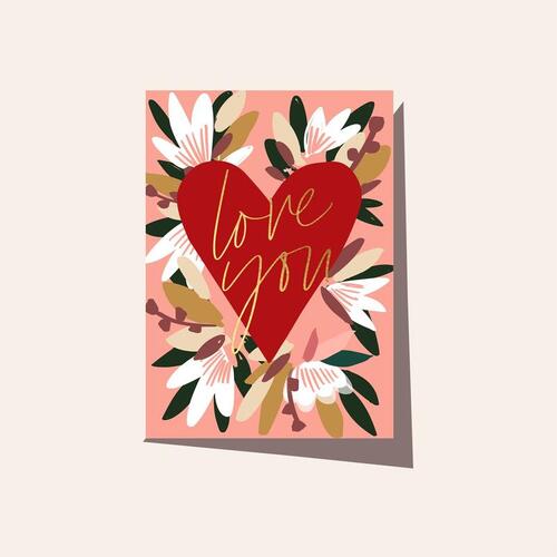 ELM PAPER | Card - Love You