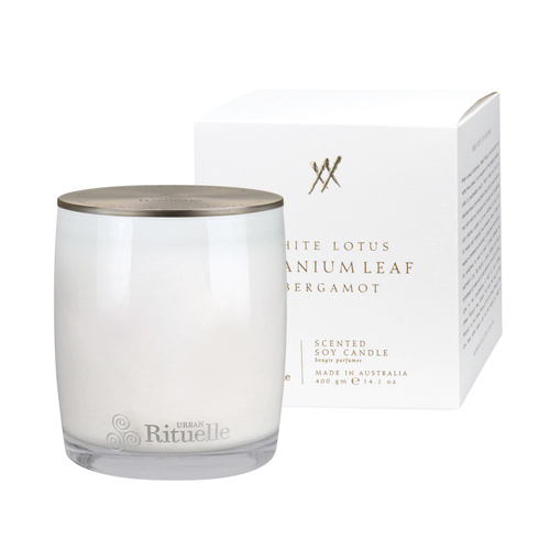 URBAN RITUELLE | White Lotus 400gm Candle
