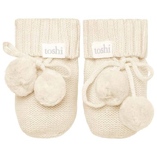 TOSHI | Organic Booties Marley - Feather [Size: 00]
