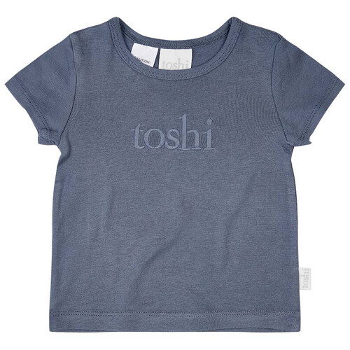 TOSHI | Dreamtime Organic Tee Short Sleeve Logo - Moonlight [Size: 2]
