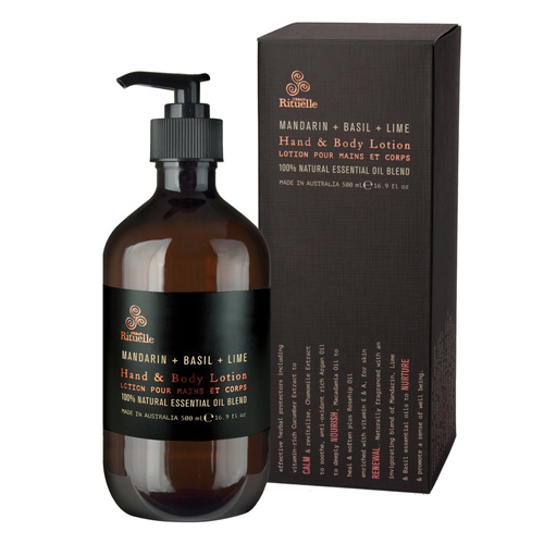 URBAN RITUELLE | Hand and Body Lotion - Mandarin, Basil And Lime