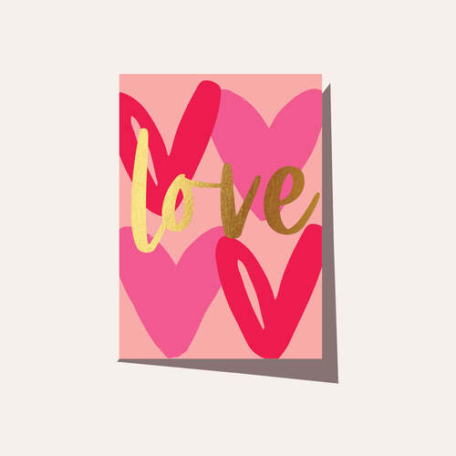 ELM PAPER | Card - Love Hearts