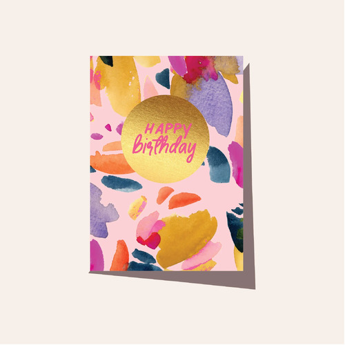 ELM PAPER | Card - Floral Birthday Pink