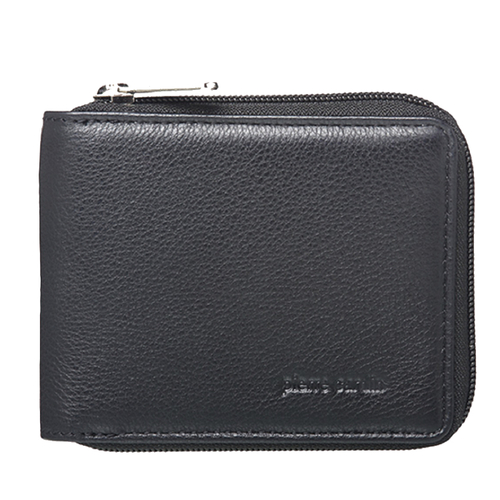 PIERRE CARDIN | Mens Italian Leather Wallet-Black
