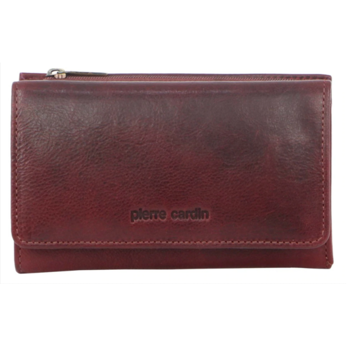 PIERRE CARDIN | Italian Leather Ladies Wallet - Cherry