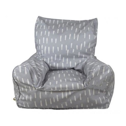 Raindrops Bean Chair Grey