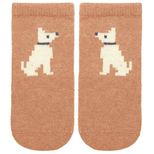 TOSHI | Organic Jacquard Ankle Socks 2pk - Puppy