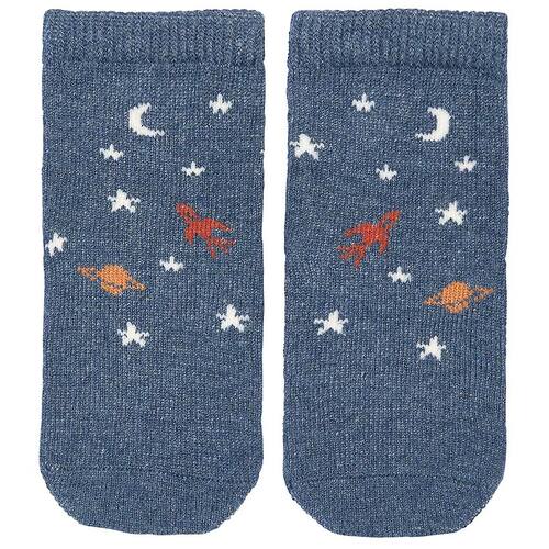TOSHI | Organic Jacquard Ankle Socks 2pk - Space Race [Size: 6-12 Months]